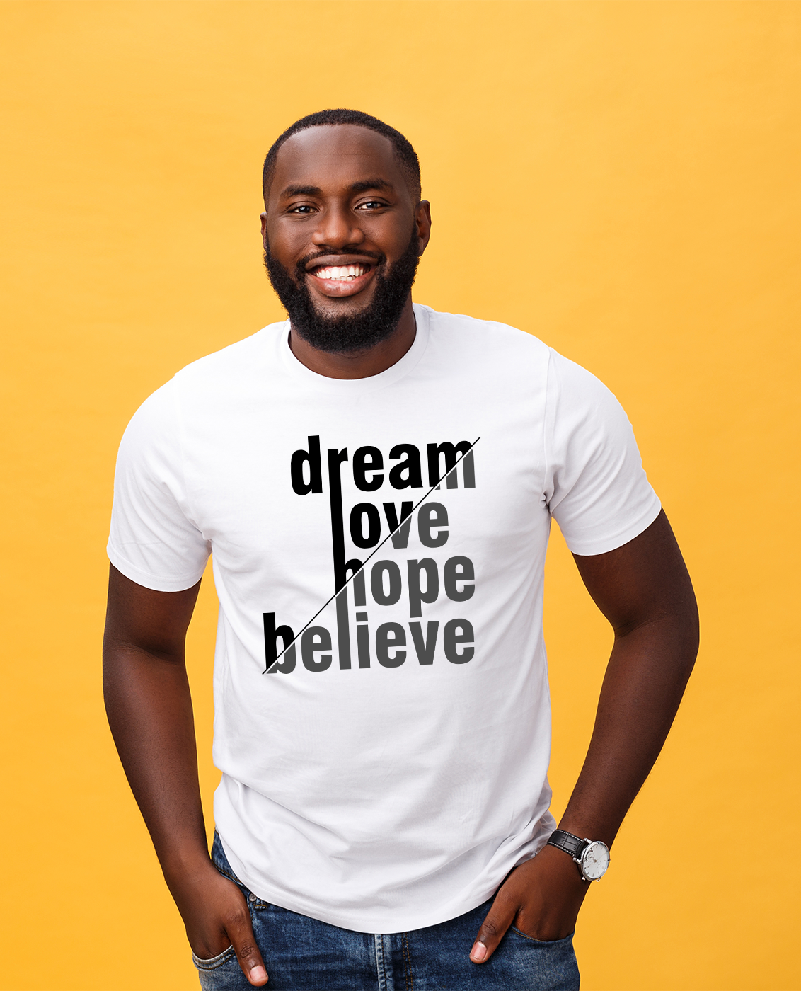 Dream. Love. Hope. Believe. Short-Sleeved T-Shirt
